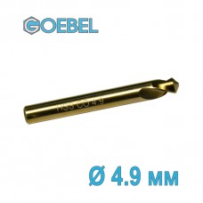 Сверло по металлу GOEBEL DIN 1897 короткое HSS-G Co шлифованное Ø 4.9 мм