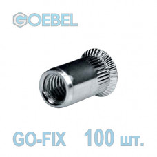 Заклёпка резьбовая GOEBEL GO-FIX Al открытая с потайным бортом - М5 - 1.5-4.0 мм 100 шт.