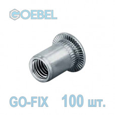 Заклёпка резьбовая GOEBEL GO-FIX A2 открытая со стандартным бортом - М4 - 0.5-3.0 мм 100 шт.