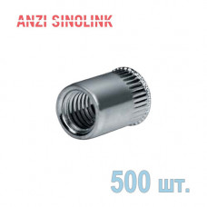 Заклёпка резьбовая ANZI SINOLINK St открытая с малым потайным бортом - М4 - 0.5-3.0 мм 500 шт.